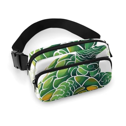 Fanny Packs Cartoon Schildkröte Muster Gedruckt Umhängetaschen für Frauen mit verstellbarem Gürtel für Alltag, Stil, 20 * 13 cm, Fanny Packs, Stil, 20x13cm, Gürteltaschen, Stil, 20x13cm, Hüfttaschen von FCTVSKLN