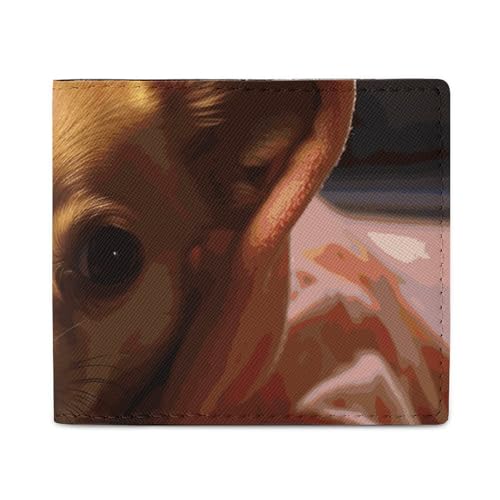 Geldbörse Kartenetui Münzbörse Herren Depressed Chihuahua bedruckte Geldbörse für den täglichen Gebrauch und passt in jede Tasche mit Leichtigkeit, Stil, Einheitsgröße, Stil:, Einheitsgröße von FCTVSKLN