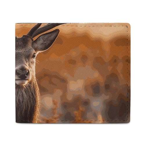 Geldbörse Kartenetui Münzbörse Herren Geweih Rotwild bedruckte Geldbörse für den täglichen Gebrauch und passt in jede Tasche mit Leichtigkeit, Stil, Einheitsgröße, Stil:, Einheitsgröße von FCTVSKLN