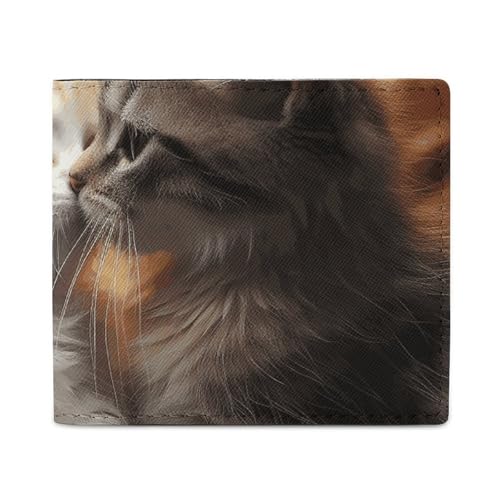 Geldbörse Kartenetui Münzbörse Herren Katze Kiss bedruckte Geldbörse für den täglichen Gebrauch und passt in jede Tasche mit Leichtigkeit, Stil, Einheitsgröße, Stil:, Einheitsgröße von FCTVSKLN