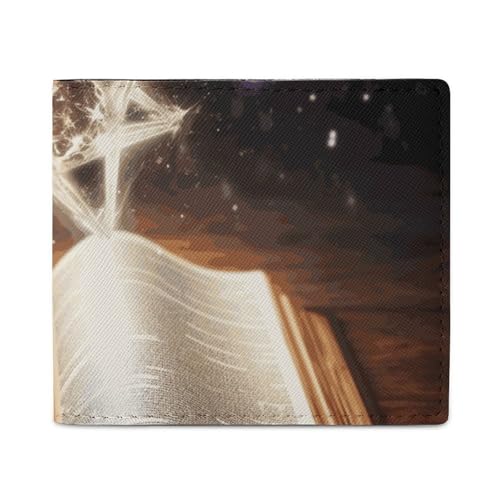 Geldbörse Kartenetui Münzbörse Herren Magic Book bedruckte Geldbörse für den täglichen Gebrauch und passt in jede Tasche mit Leichtigkeit, Stil, Einheitsgröße, Stil:, Einheitsgröße von FCTVSKLN