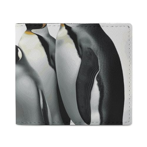 Geldbörse Kartenetui Münzbörse Herren Pinguin-Familie bedruckte Geldbörse für den täglichen Gebrauch und passt in jede Tasche mit Leichtigkeit, Stil, Einheitsgröße, Stil:, Einheitsgröße von FCTVSKLN