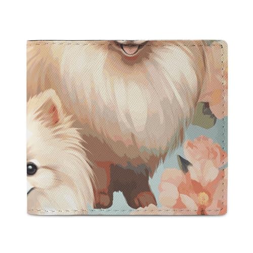 Geldbörse Kartenetui Münzbörse Herren Pomeranians Muster bedruckte Geldbörse für den täglichen Gebrauch und passt in jede Tasche mit Leichtigkeit, Stil, Einheitsgröße, Stil:, Einheitsgröße von FCTVSKLN