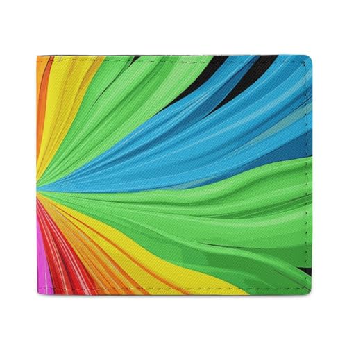 Geldbörse Kartenetui Münzbörse Herren Regenbogenfarben Bedruckte Geldbörse für den täglichen Gebrauch und passt in jede Tasche mit Leichtigkeit, Stil, Einheitsgröße, Stil:, Einheitsgröße von FCTVSKLN