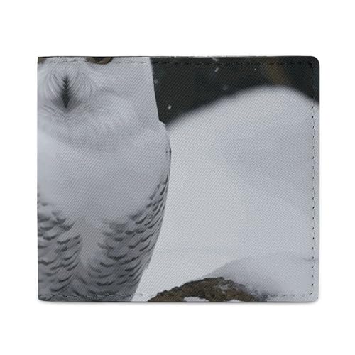 Geldbörse Kartenetui Münzbörse Herren Schnee-Eule bedruckte Geldbörse für den täglichen Gebrauch und passt in jede Tasche mit Leichtigkeit, Stil, Einheitsgröße, Stil:, Einheitsgröße von FCTVSKLN