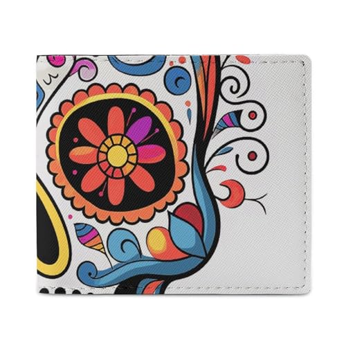 Geldbörse Kartenetui Münzbörse Herren Sugar Skull bedruckte Geldbörse für den täglichen Gebrauch und passt in jede Tasche mit Leichtigkeit, Stil, Einheitsgröße, Stil:, Einheitsgröße von FCTVSKLN