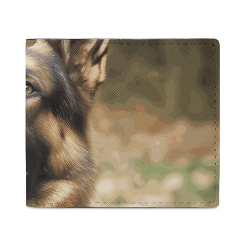 Geldbörse Kartenetui Münzbörse Herren Tier Deutscher Schäferhund bedruckte Geldbörse für den täglichen Gebrauch und passt in jede Tasche mit Leichtigkeit, Stil, Einheitsgröße, Stil:, Einheitsgröße von FCTVSKLN
