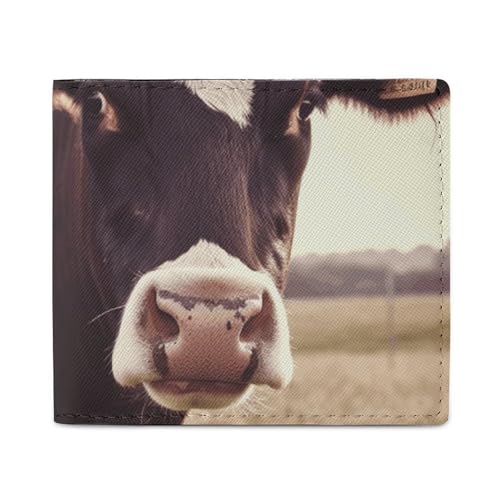 Geldbörse Kartenetui Münzbörse Herren Tier Kuh bedruckt Geldbörse für den täglichen Gebrauch und passt in jede Tasche mit Leichtigkeit, Stil, Einheitsgröße, Stil:, Einheitsgröße von FCTVSKLN
