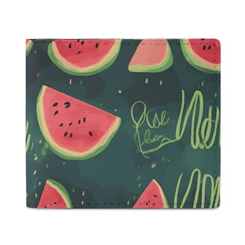 Geldbörse Kartenetui Münzbörse Herren in Melone bedruckt Geldbörse für den täglichen Gebrauch und passt in jede Tasche mit Leichtigkeit, Stil, Einheitsgröße, Stil:, Einheitsgröße von FCTVSKLN