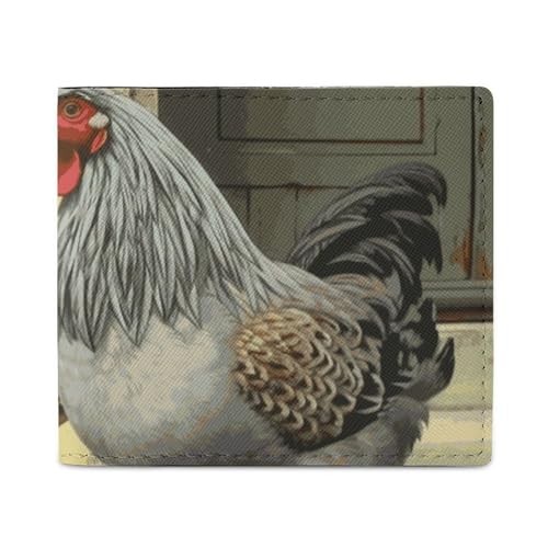 Geldbörse Kartenetui Münzbörse Herren italienische Hühner bedruckte Geldbörse für den täglichen Gebrauch und passt in jede Tasche mit Leichtigkeit, Stil, Einheitsgröße, Stil:, Einheitsgröße von FCTVSKLN
