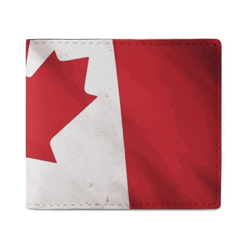Geldbörse Kartenetui Münzbörse Herren kanadische Flagge bedruckte Geldbörse für den täglichen Gebrauch und passt in jede Tasche mit Leichtigkeit, Stil, Einheitsgröße, Stil:, Einheitsgröße von FCTVSKLN