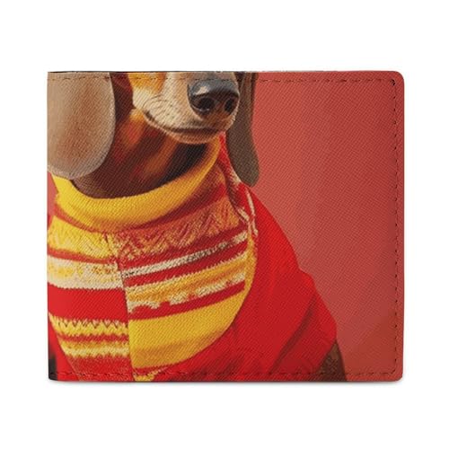 Geldbörse Kartenetui Münzbörse Herren niedlicher Dackel bedruckte Geldbörse für den täglichen Gebrauch und passt in jede Tasche mit Leichtigkeit, Stil, Einheitsgröße, Stil:, Einheitsgröße von FCTVSKLN