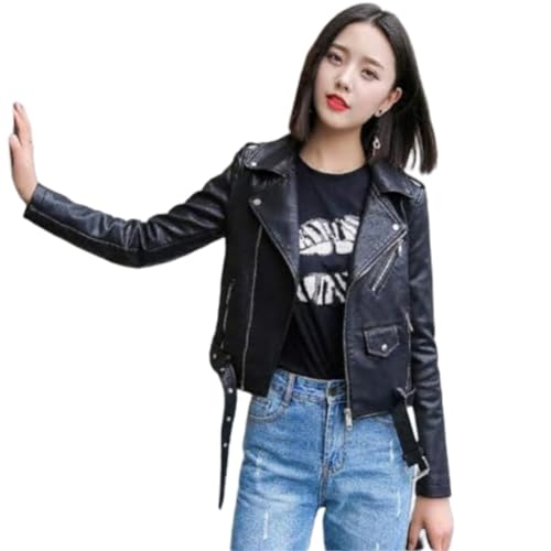 FCWJHNTSL Women PU Jacket Motorradjacke Short Southside Serpents Künstlicher Motorradmantel-Color3 XXL von FCWJHNTSL