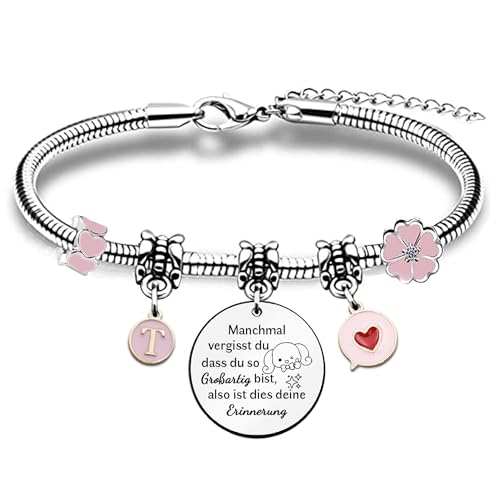 26 Alphabete Perlenarmbänder Weihnachts Freund Kollege Familien Geburtstags Wertschätzung Schmuck Schwester Tochter Enkelin Abschlussfeier Andenken Ehefrau Valentinstag Besondere Geschenke (T) von FCZIVA