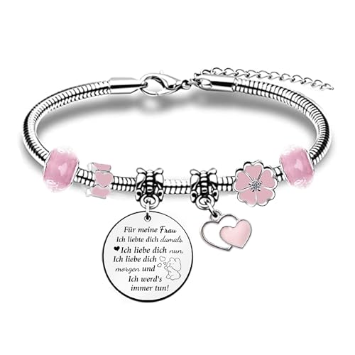 Frauen Armreifen Armbänder Ehefrau Geburtstagsgeschenke Weihnachten Inspirierende Personalisierte Muttertagsgeschenke I Love You Valentinstag Hochzeitstag Beste Wünsche Frauen Schmuck Erinnerung von FCZIVA