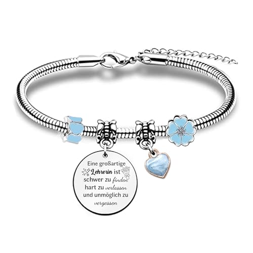 Frauen Armreifen und Armbänder - Personalisierte Geschenke für Lehrer - Geburtstag, Weihnachten, Thanksgiving, Lehrertag - Charm Schmuck Mit Liebe Schätzen Zitate Andenken von FCZIVA