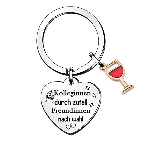 Kollegen Schlüsselanhänger Frauen Freundschaft Schätzen Lustig Geburtstag Geschenk Freundin Charme Herz Schlüsselring Tag Freunde Begleiten Erinnerung Weihnachten Ruhestand Abschied Andenken Special von FCZIVA