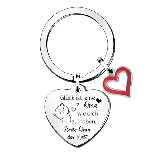 SchlüSselanhänger Geburtstagsgeschenk Oma Personalisiert Weihnachten Frauen Muttertag Thanksgiving Schlüsselring Großelterntag Inspiration Andenken Positive Motivation Ihre Familie Gather Day Zitat von FCZIVA