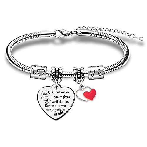 Traumfrau Armreifen Frauen Handgelenk Armband Ehefrau Freundin Valentinstag Seelenverwandter Geburtstagsgeschenk Schmuck Sweethear Lustige Erinnerungsverlobung Weihnachten Hochzeitstag Geschenke von FCZIVA