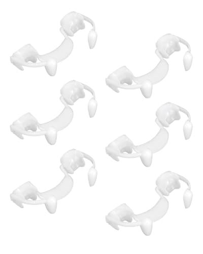 FDCGAS 6 pcs Vampir Zähne, Dracula Zähne,vampir kostüm,Einziehbare Vampirzähne, Vampirzähne Kinder Erwachsene, Vampire Fangs für Cosplay Party Requisiten Halloween Party von FDCGAS