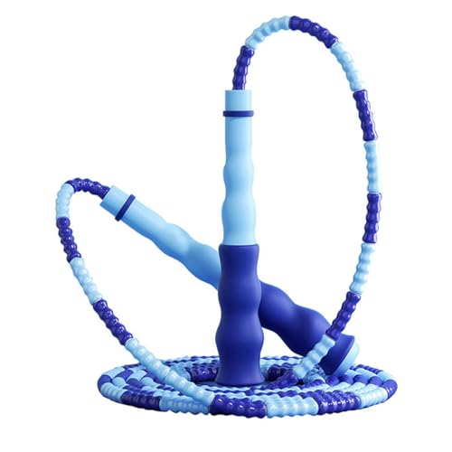 FDCGAS Springseil - 1 pcs 2.8M Jump Rope mit Weichen Perlen Verstellbare Ohne Gewirr Springschnur Workout Fitness Boxen Springseil Schulsprungseil für Männer Frauen Kinder von FDCGAS