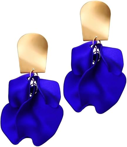 FDEETY Blütenblatt Ohrringe Metallic Tropfen Schmuck Damen Statement Ohrhänger Zweifarbig Geometrisch Elegant Auffällig Accessoires FDEETY Blütenblatt Ohrringe Metallic Tropfen Schmuck Damen Statement Ohrhänger Zweifarbig Geometrisch Elegant Auffällig Accessoires von FDEETY