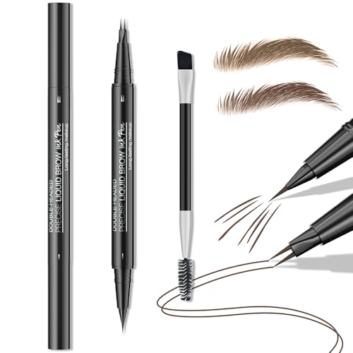 FDEETY 2 Stk. Hell/Dunkelbraun 2-in-1 Dual-Ended Augenbrauenstift Gebogener Augenbrauenstift mit Gebogener Spitze und Präzisem Pinsel-Tip Microblading Augenbrauenstift für Natürliche Augenbrauen FDEETY 2 Stk. Hell/Dunkelbraun 2-in-1 Dual-Ended Augenbrauenstift Gebogener Augenbrauenstift mit Gebogener Spitze und Präzisem Pinsel-Tip Microblading Augenbrauenstift für Natürliche Augenbrauen von FDEETY