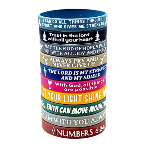 FDEETY Inspirierende Armbänder Set Aus 10 Stück Motivierende Sprüche Silikonarmbänder Für Männer Und Frauen Vielfarbige Armbänder Mit Positiven Botschaften Ideal Für Den Alltag Und Besondere Momente von FDEETY