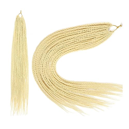 FDEETY Braids Extensions 60cm Kunsthaar zum Einflechten Flechten Extensions Box Braids Haarverlängerung Zopf für Damen Mädchen (Golden) von FDEETY