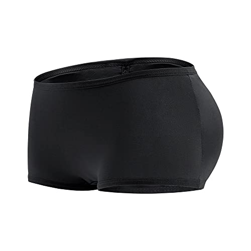 FDEETY Butt Lifter Höschen Gepolsterte Unterwäsche Nahtlose Hüftpolster Enhancer Shapewear Booty Lifting Panty Schwarz von FDEETY