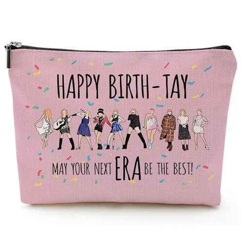 FDEETY Kosmetiktasche Damen Makeup Tasche Musikliebhaber Album Inspiriertes Sänger-Fan Geschenk für Frauen Mädchen Reißverschluss-Stiftetasche von FDEETY