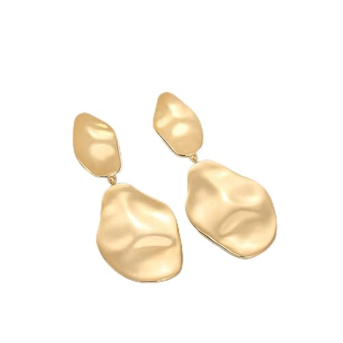 Fdeety Elegante Geometrische Ohrringe Aus Hochwertigem Vergoldetem Metall Modische Ohrstecker Für Damen Stilvolle Schmuckstücke Für Den Alltag Und Besondere Anlässe 2er Set von FDEETY
