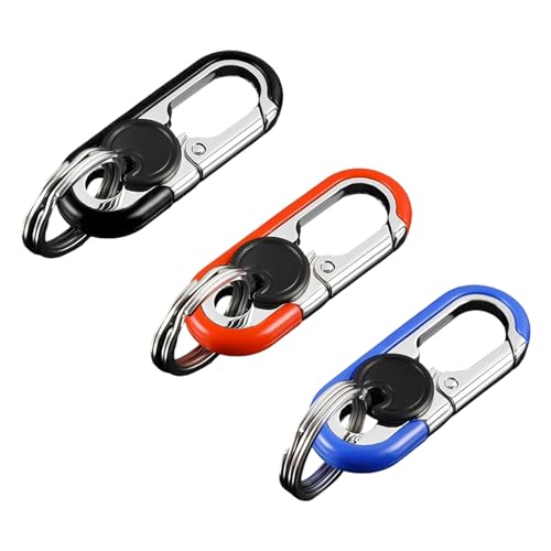 3 Stück Metall-Schlüsselanhänger, Auto-Schlüsselanhänger, Herren-Schlüsselanhänger, Modische Und Einfache Schlüsselanhänger, Multifunktionale Schlüsselanhänger von FDGGT