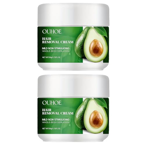 2 Stück Beine Enthaarungscreme Männer,haarungscreme Damen,Fast Wachs für Haarentfernung,Soothing Repair Haar Entfernungs Creme,Für Körperempfindliche Haut,Beine(50 Gramm) von FDJZXW