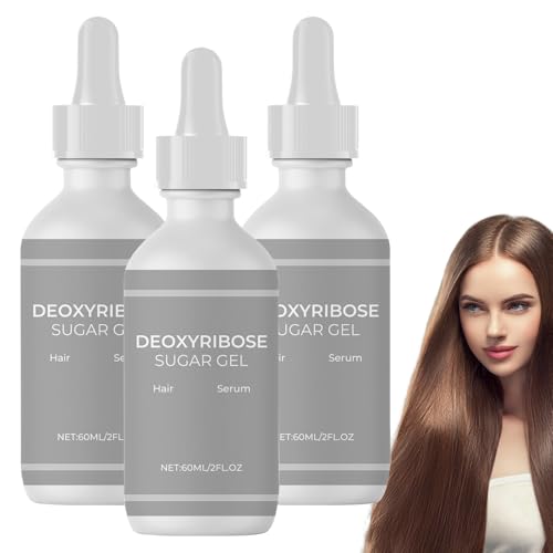 3 PCS Desoxyribose Gel Haare, 60ml Deoxy Ribose Sugar Haarwachstumsserum, Wachsendes Haaröl-Kopfhautgel, Deoxy Ribose Haarserum, Zur Stärkung Der Haare Mildes Sicheres Haaröl, für Männer Frauen von FDJZXW
