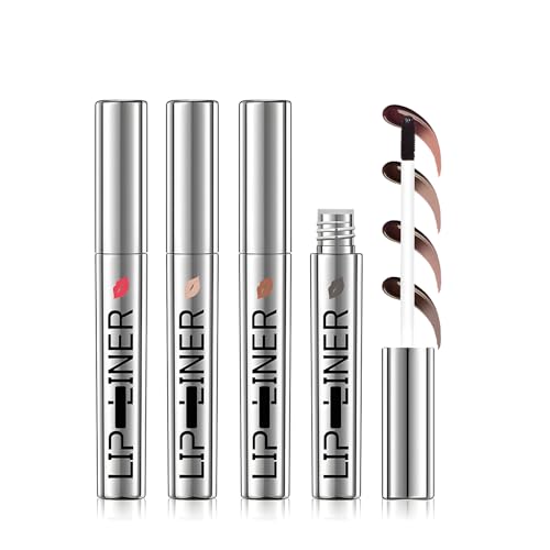 4 Stück Lip Stain Peel Off,Langlebige Lip Gloss,Wasserfeste Lip Tint Peel Off,Mattes Finish,Peel Off Lip Stain Natürlicher,Sofort Abziehbarer Lipgloss von FDJZXW