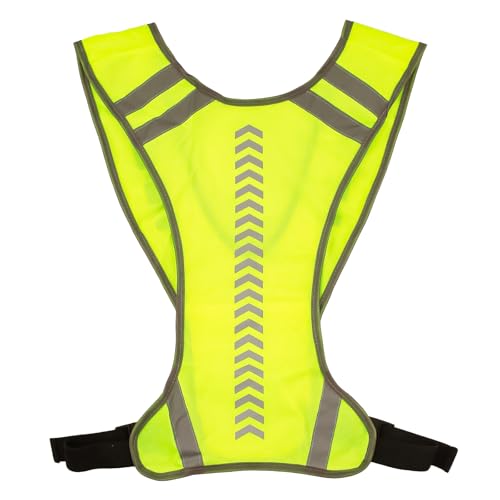 FDJZXW Sicherheitsweste,Verstellbare Warnweste Motorrad,Warnweste Erwachsene mit Taschen,Geeignet für Frauen,Männer und Kinder,Sicherheitsweste für Nachtradfahren,Laufen,Gehen und Joggen von FDJZXW