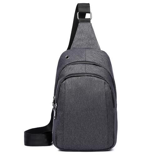 FDOIUTU Diebstahlsichere Umhängetasche, moderne wasserdichte Crossbody-Tasche, mehrere Reißverschlussfächer, Unisex-Messenger-Tasche, geeignet für den täglichen Gebrauch und Reisen (Grau) von FDOIUTU