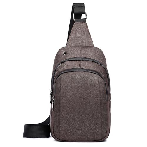 FDOIUTU Diebstahlsichere Umhängetasche, moderne wasserdichte Crossbody-Tasche, mehrere Reißverschlussfächer, Unisex-Messenger-Tasche, geeignet für den täglichen Gebrauch und Reisen (Kaffee) von FDOIUTU