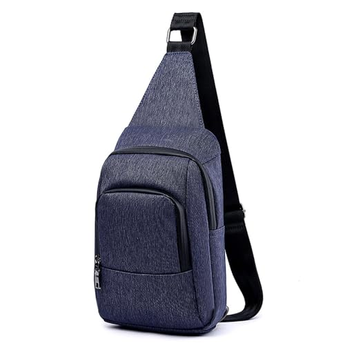 FDOIUTU Moderne Umhängetasche mit mehreren Reißverschlussfächern und verstellbarem Schultergurt, perfekt für Damen und Herren, perfekt als Messenger-Tasche oder lässige Crossbody-Tasche (Dunkelblau) von FDOIUTU