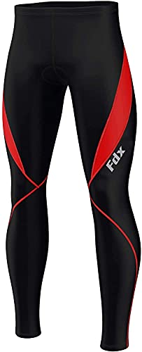 FDX Herren Fahrradhose 3D Gepolstert Thermo Wasserabweisend Leicht Super Roubaix-Stoff Winter Fahrradhose Fahrradhose Hohe Elastische Fahrradhose von FDX