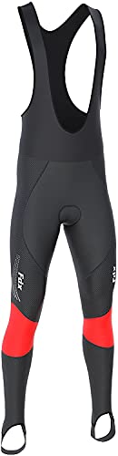 FDX Herren Thermodream Radhose 3D Gepolstert Thermo Wasserabweisend Super Roubaix-Gewebe Winddicht Schnell Trocknend Fahrradhose Winter Radhose Fahrradleggings von FDX