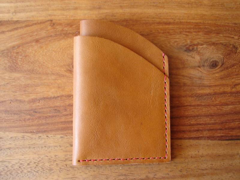 Hellbraunes Leder - Portemonnaie Für Karten Und Scheine von FDixonCrafts
