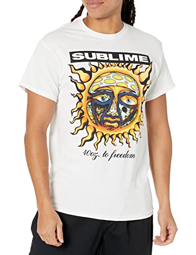 FEA Herren Sublime 1,134.0 g to Freedom T-Shirt, Weiss/opulenter Garten, Klein von FEA