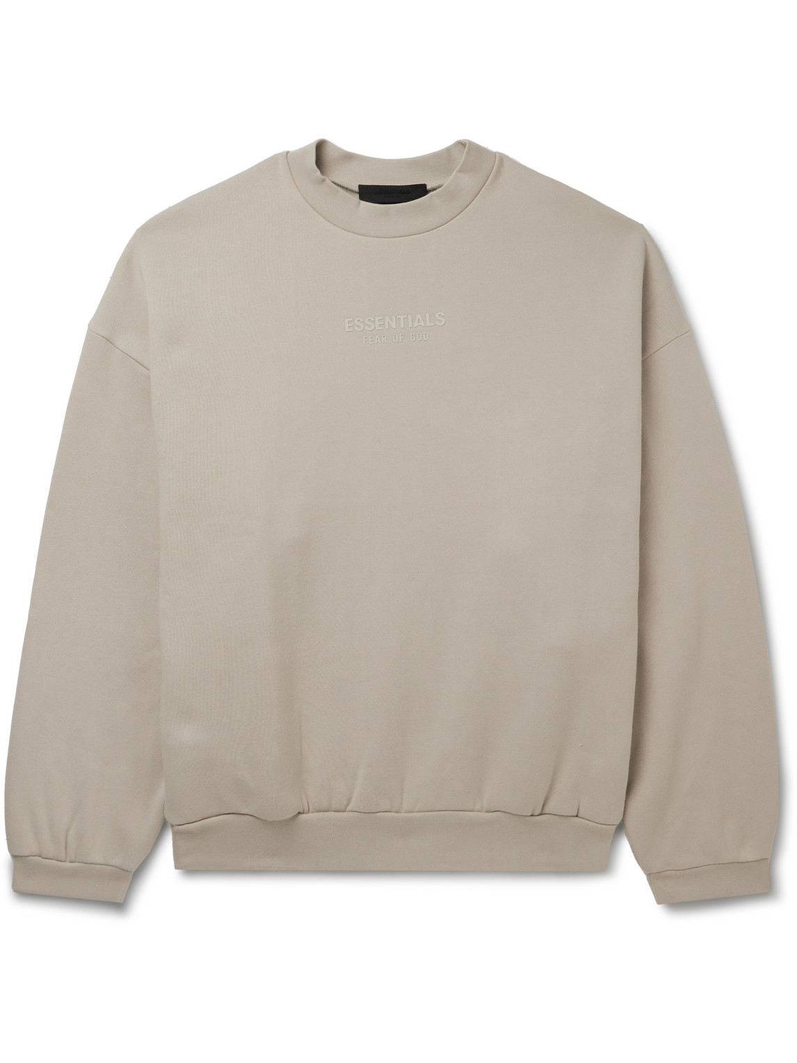 FEAR OF GOD ESSENTIALS - Logo-Appliquéd Cotton-Blend Jersey Sweatshirt - Men - Neutrals - XL von FEAR OF GOD ESSENTIALS