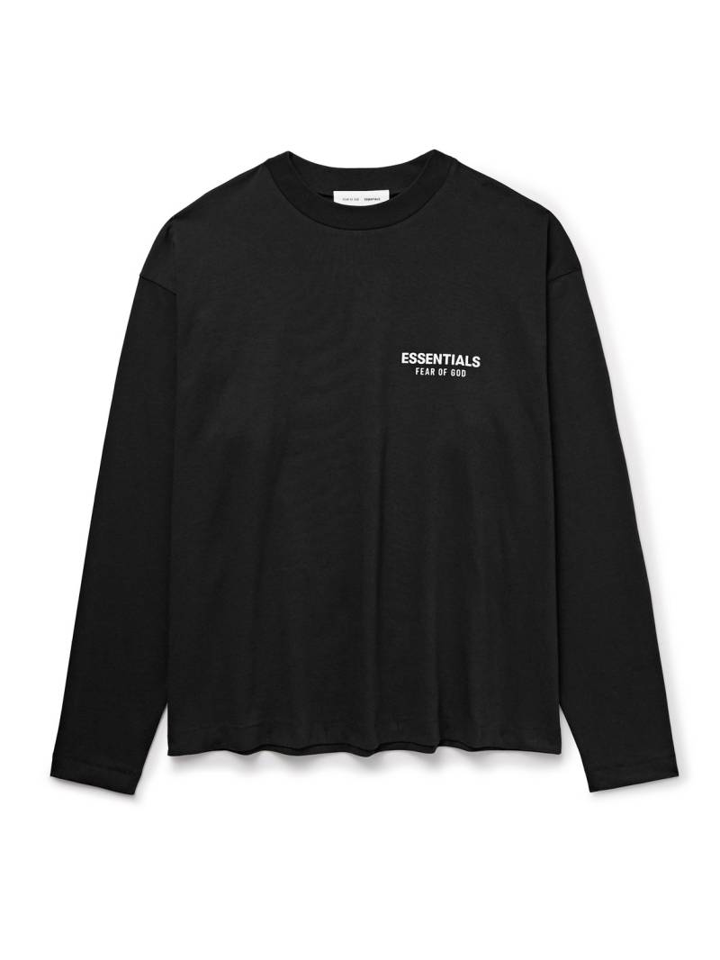 FEAR OF GOD ESSENTIALS - Logo-Appliquéd Cotton-Jersey T-Shirt - Men - Black - L von FEAR OF GOD ESSENTIALS