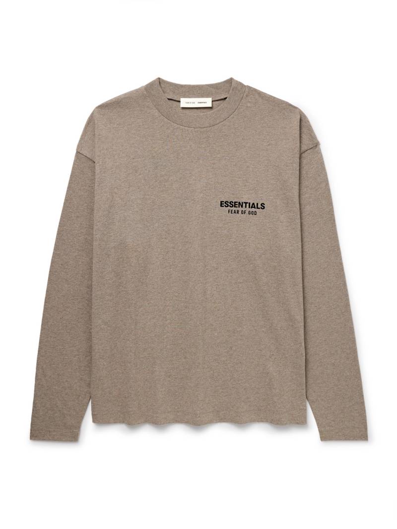 FEAR OF GOD ESSENTIALS - Logo-Appliquéd Cotton-Jersey T-Shirt - Men - Brown - XL von FEAR OF GOD ESSENTIALS