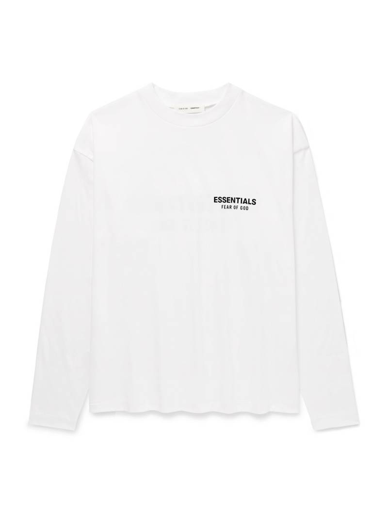 FEAR OF GOD ESSENTIALS - Logo-Appliquéd Cotton-Jersey T-Shirt - Men - White - S von FEAR OF GOD ESSENTIALS