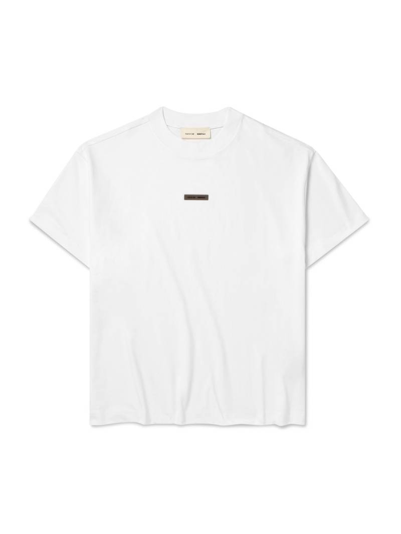 FEAR OF GOD ESSENTIALS - Logo-Appliquéd Cotton-Jersey T-Shirt - Men - White - XXL von FEAR OF GOD ESSENTIALS