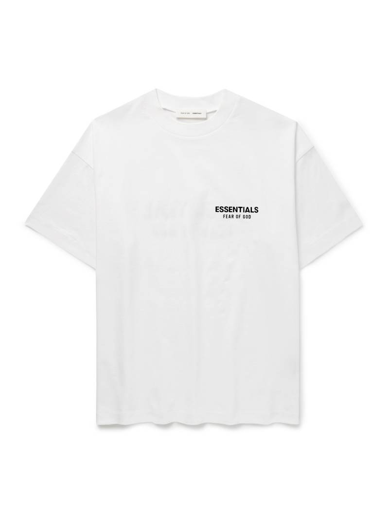 FEAR OF GOD ESSENTIALS - Logo-Appliquéd Cotton-Jersey T-Shirt - Men - White - XXL von FEAR OF GOD ESSENTIALS